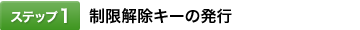 [�X�e�b�v1]���������L�[�̔��s