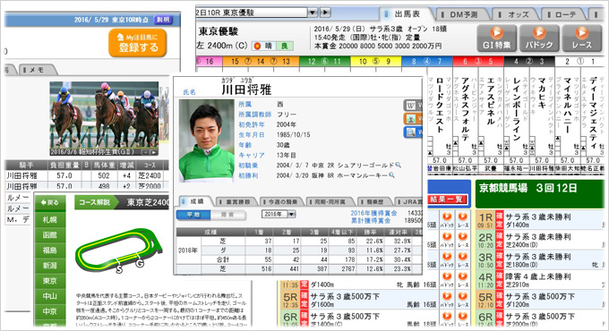 競馬に役立つ、様々な競馬データ(JRA公式)